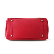 将图像加载到图库查看器中,HERMES Birkin Rouge Casaque Taurillon Clemence Size 35