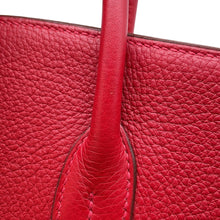 将图像加载到图库查看器中,HERMES Birkin Rouge Casaque Taurillon Clemence Size 35