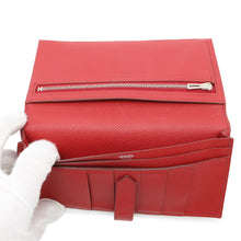 Load image into Gallery viewer, HERMES ★ Bearn soufflé Rouge Casaque Epsom