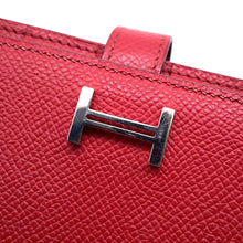 Load image into Gallery viewer, HERMES ★ Bearn soufflé Rouge Casaque Epsom