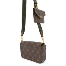 将图像加载到图库查看器中,LOUIS VUITTON Multiie Pochette GreenM80091 Monogram