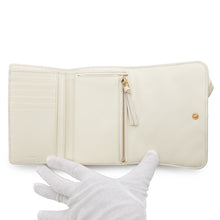将图像加载到图库查看器中,Chloe Alphabet Tri-Fold Wallet Natural WhiteCHC18AP943A04119 Leather