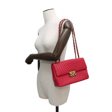 将图像加载到图库查看器中,CHANEL Design Stitch ChainShoulder Bag Pink Lambskin