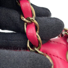 Load image into Gallery viewer, CHANEL ★Design Stitch Chain Shoulder Bag Pink Lambskin