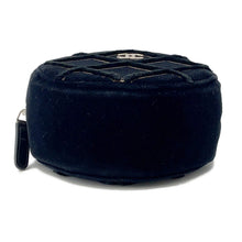 将图像加载到图库查看器中,CHANEL Matelasse ChainShoulder Bag Black Velour Faux Pearl