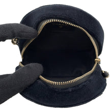 将图像加载到图库查看器中,CHANEL Matelasse ChainShoulder Bag Black Velour Faux Pearl