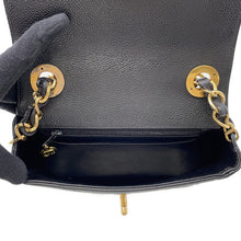 Load image into Gallery viewer, CHANEL V Stitch ChainShoulder Bag Black Caviar Leather