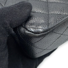 Load image into Gallery viewer, CHANEL Matelasse Double Flap ChainShoulder Bag BlackA01112 Caviar Leather Size 25