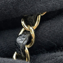 将图像加载到图库查看器中,CHANEL ★Matelasse Double Flap Chain Shoulder Bag BlackA01112 Caviar Leather Size 25