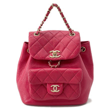 将图像加载到图库查看器中,CHANEL Dumas Backpack MagentaAS2908 Leather