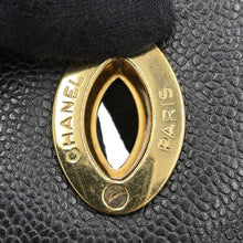 Load image into Gallery viewer, CHANEL ★Mademoiselle Single Flap Chain Shoulder Bag Black Caviar Leather Size 30