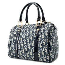 Load image into Gallery viewer, Dior Trotter Travel Bag Navy PVC Patent Leather