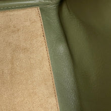 Load image into Gallery viewer, LOEWE ★Square Anagram Amazona GreenA039N10X02 Canvas Leather Size 19