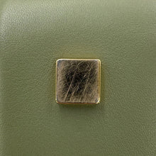 将图像加载到图库查看器中,LOEWE Square Anagram Amazona GreenA039N10X02 Canvas Leather Size 19