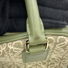 Load image into Gallery viewer, LOEWE Square Anagram Amazona GreenA039N10X02 Canvas Leather Size 19