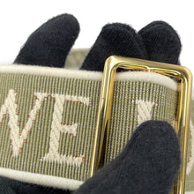 Load image into Gallery viewer, LOEWE Square Anagram Amazona GreenA039N10X02 Canvas Leather Size 19