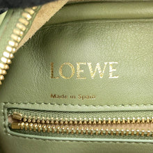Load image into Gallery viewer, LOEWE Square Anagram Amazona GreenA039N10X02 Canvas Leather Size 19