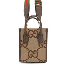 将图像加载到图库查看器中,GUCCI Jumbo GG 2WAY Shoulder Bag Brown699406 Canvas Leather Size Mini