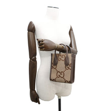 将图像加载到图库查看器中,GUCCI Jumbo GG 2WAY Shoulder Bag Brown699406 Canvas Leather Size Mini