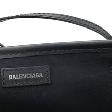 Load image into Gallery viewer, BALENCIAGA Navy Kabas Natural/Black390346 Canvas Size XS