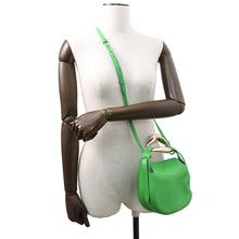 Load image into Gallery viewer, Chloe Kiss Shoulder Bag Green Leather Size Small