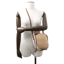 Load image into Gallery viewer, Chloe ★Woody Small Basket BeigeCHC22SS381G55101 Straw Canvas