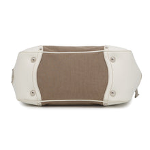 Load image into Gallery viewer, PRADA ★Logo jacquard handbag Beige/WhiteBR3417 Canvas Leather