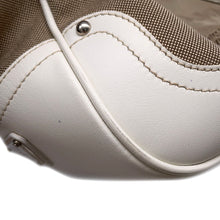 Load image into Gallery viewer, PRADA ★Logo jacquard handbag Beige/WhiteBR3417 Canvas Leather