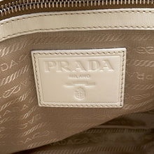 Load image into Gallery viewer, PRADA Logo jacquard handbag Beige/WhiteBR3417 Canvas Leather