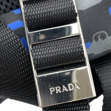 将图像加载到图库查看器中,PRADA ★Pistol Backpack Black/BlueVZ0066 Nylon