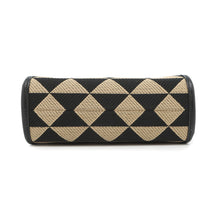 Load image into Gallery viewer, PRADA Symbol EmbroideryFabric Mini Bag Black/Beige1BA355 Canvas