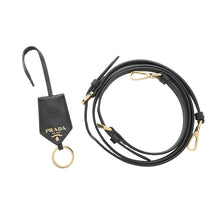 Load image into Gallery viewer, PRADA Symbol EmbroideryFabric Mini Bag Black/Beige1BA355 Canvas