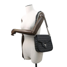 将图像加载到图库查看器中,BVLGARI ★Diva Dream ChainShoulder Black Leather