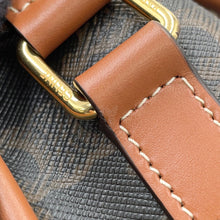 将图像加载到图库查看器中,CELINE Triomphe Folco Shoulder Bag Tan191502 PVC Leather Size Medium