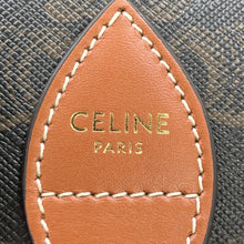 将图像加载到图库查看器中,CELINE Triomphe Folco Shoulder Bag Tan191502 PVC Leather Size Medium