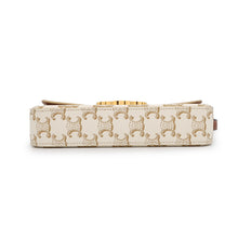 Load image into Gallery viewer, CELINE Claude Triomphe One Shoulder Bag White194142 PVC Calf Leather