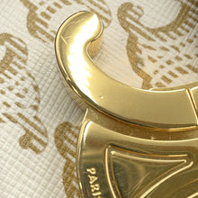 Load image into Gallery viewer, CELINE Claude Triomphe One Shoulder Bag White194142 PVC Calf Leather