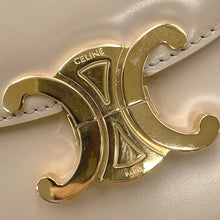 Load image into Gallery viewer, CELINE Buzas Triomphe Shoulder Bag Beige110413BF4 Leather