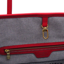 Load image into Gallery viewer, LOUIS VUITTON Square Patchwork Neverfull Blue/RedM44981 Monogram Denim Size MM