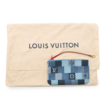 Load image into Gallery viewer, LOUIS VUITTON ★Square Patchwork Neverfull Blue/RedM44981 Monogram Denim Size MM