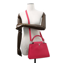 将图像加载到图库查看器中,LOUIS VUITTON Capucines PinkM90294 Taurillon Leather Size BB