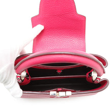 将图像加载到图库查看器中,LOUIS VUITTON Capucines PinkM90294 Taurillon Leather Size BB