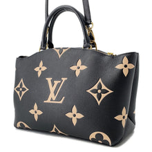 将图像加载到图库查看器中,LOUIS VUITTON Petit Palais Noir/BeigeM58913 Bicolor Monogram Empreinte Leather Size PM
