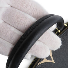 将图像加载到图库查看器中,LOUIS VUITTON Petit Palais Noir/BeigeM58913 Bicolor Monogram Empreinte Leather Size PM