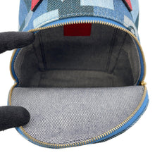 Load image into Gallery viewer, LOUIS VUITTON Palm Springs Backpack Blue/RedM45043 Monogram Denim Size MINI