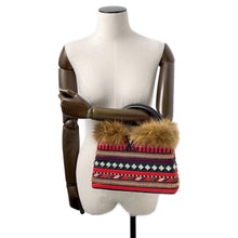 将图像加载到图库查看器中,LOUIS VUITTON Capucines Noir/Red/Multicolor Leather Fur