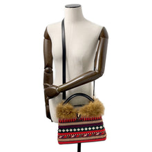 将图像加载到图库查看器中,LOUIS VUITTON Capucines Noir/Red/Multicolor Leather Fur