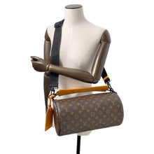 Load image into Gallery viewer, LOUIS VUITTON Soft Polochon NoirM46691 Monogram Macassar Canvas