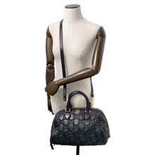 将图像加载到图库查看器中,GUCCI GGMatelasse 2wayTravel Bag Black702242 Leather