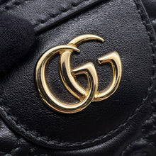 将图像加载到图库查看器中,GUCCI GGMatelasse 2wayTravel Bag Black702242 Leather